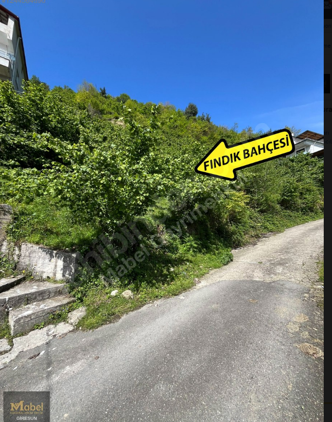 HİSARÜSTÜ KÖY MERKEZİ YOLU CEPHELİ BAHÇE